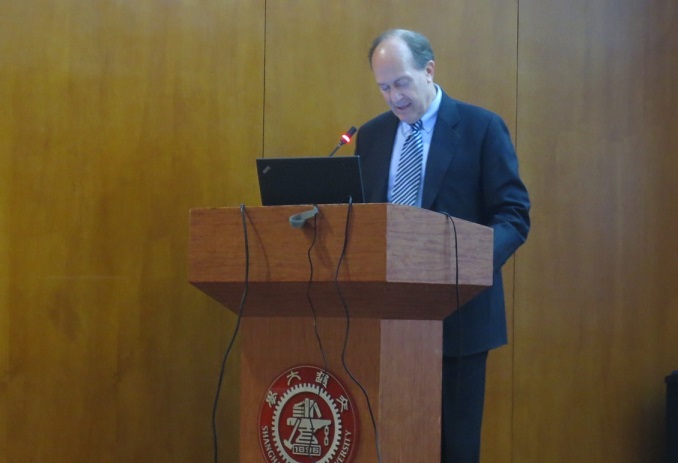 Consul General Robert Griffiths gave his popular lecture â€œU.S.-China Cooperationâ€